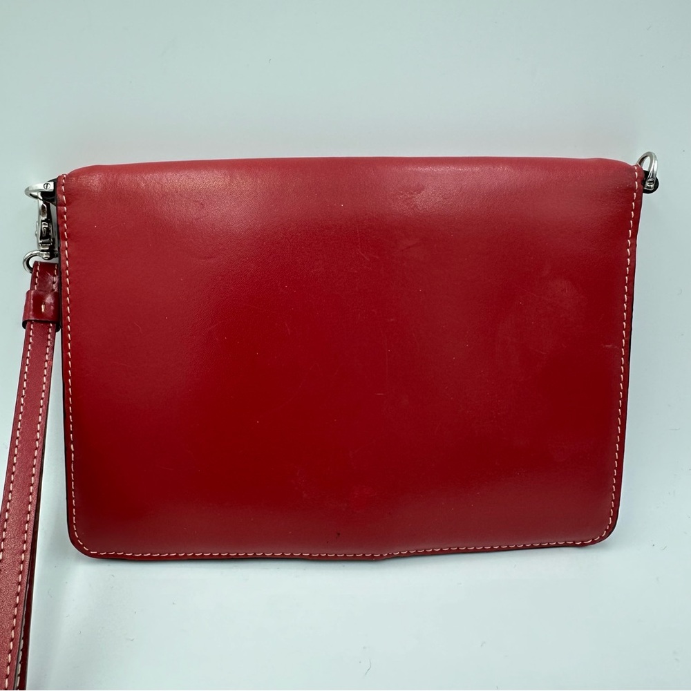 Lodis Red Leather Wristlet Organizer